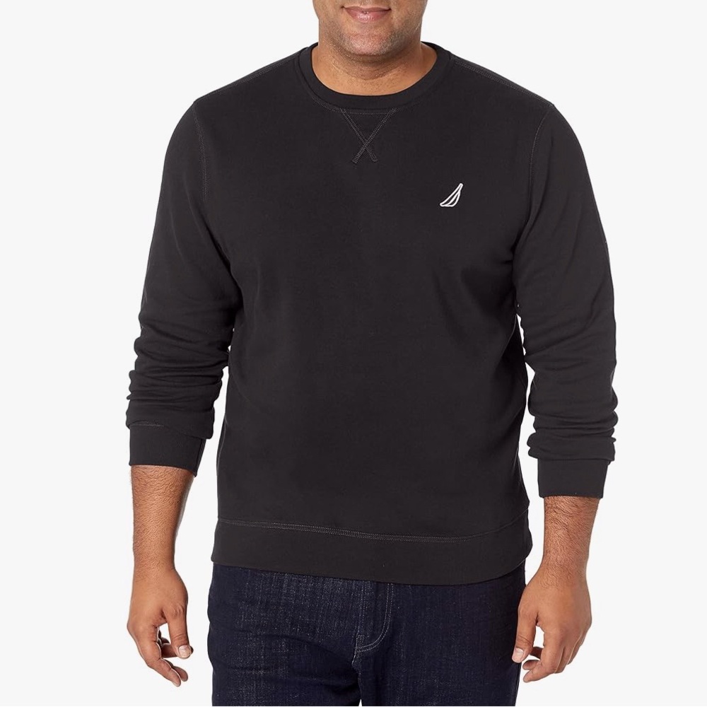 Nautica Men's Basic Crew Neck Fleece Sweatshirt
